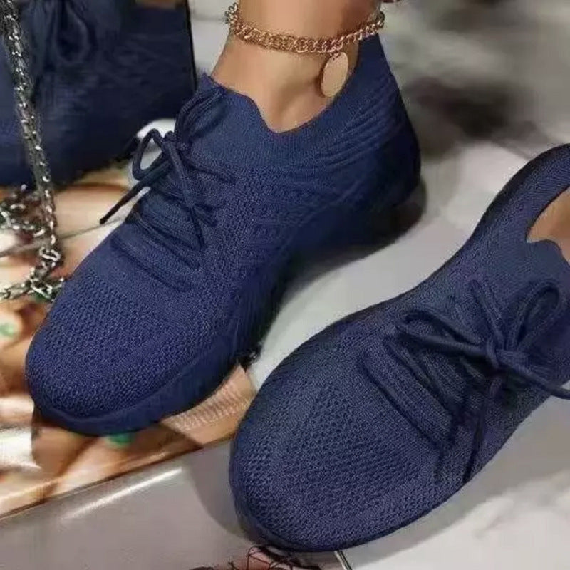 Damen  leichte Strick-Sneaker mit sockenähnlichem Obermaterial, gepolsterter Komfortsohle und flexibler Profil-Laufsohle Nord Taschen