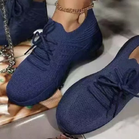 Damen  leichte Strick-Sneaker mit sockenähnlichem Obermaterial, gepolsterter Komfortsohle und flexibler Profil-Laufsohle Nord Taschen