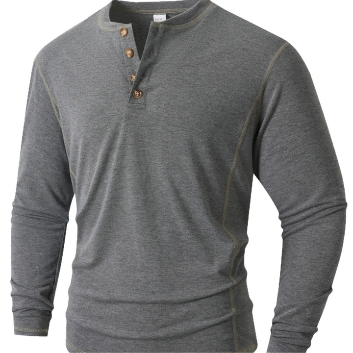 Herren Langarmshirt Nord Taschen