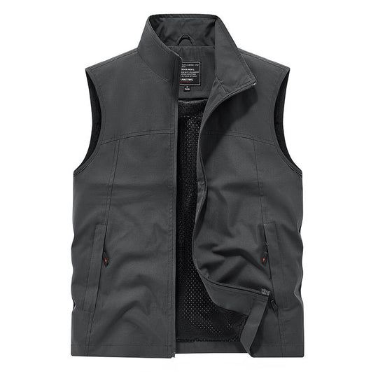 Damen Softshell‑Weste mit Meshfutter wind- und wasserabweisend Stehkragen und Frontreißverschluss Nord Taschen