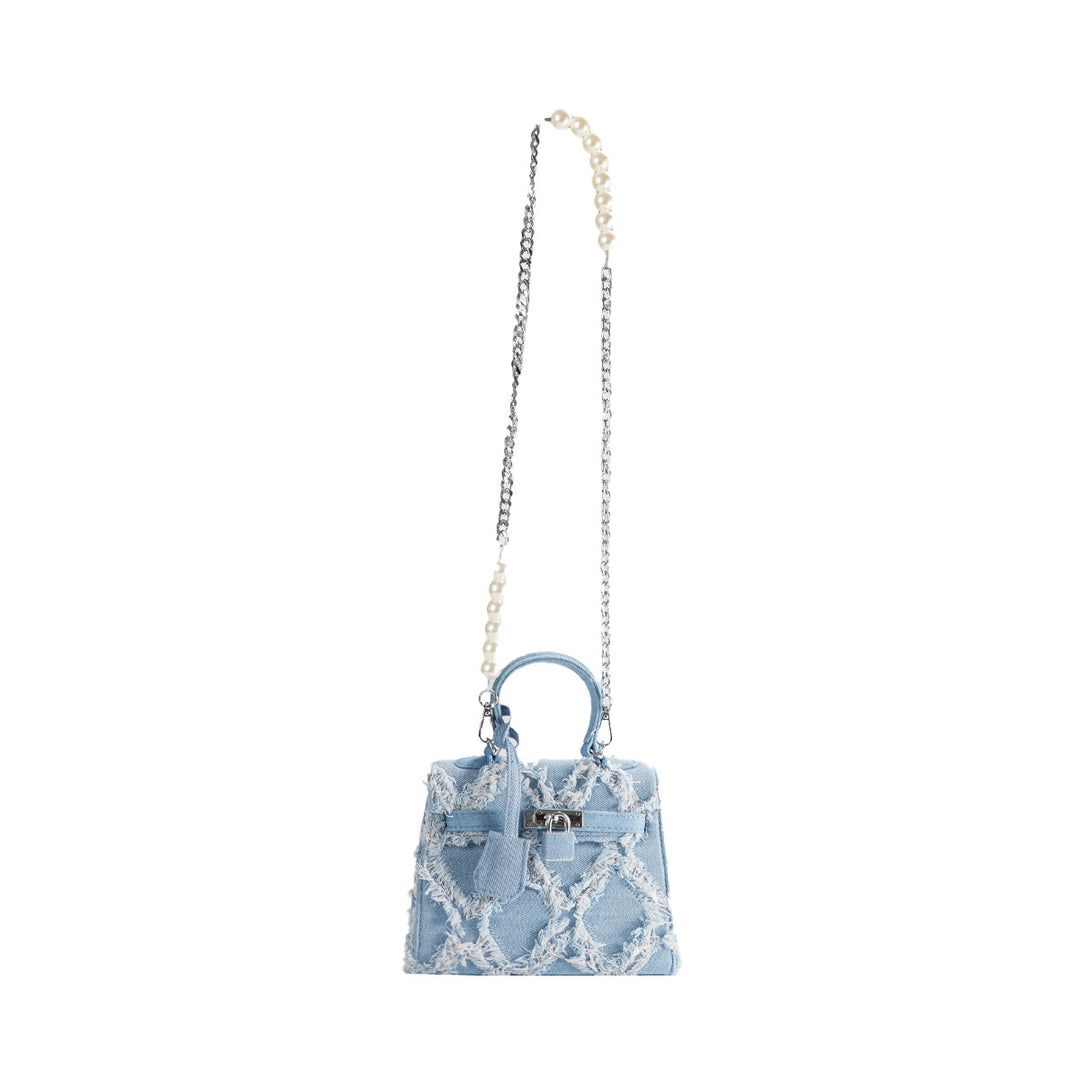 Damen modische Denim-Handtasche mit auffälligem Design Nord Taschen