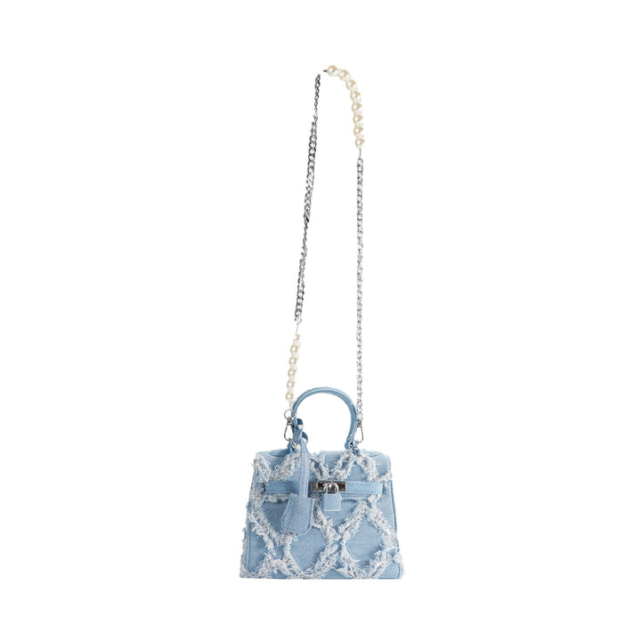 Damen modische Denim-Handtasche mit auffälligem Design Nord Taschen