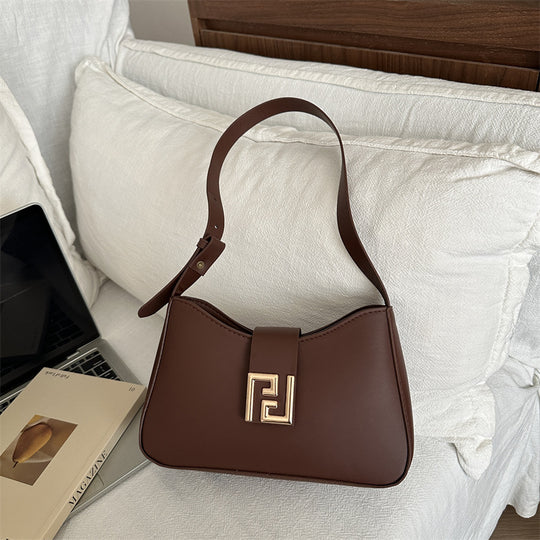 Damen modische Schultertasche mit elegantem Verschluss Nord Taschen