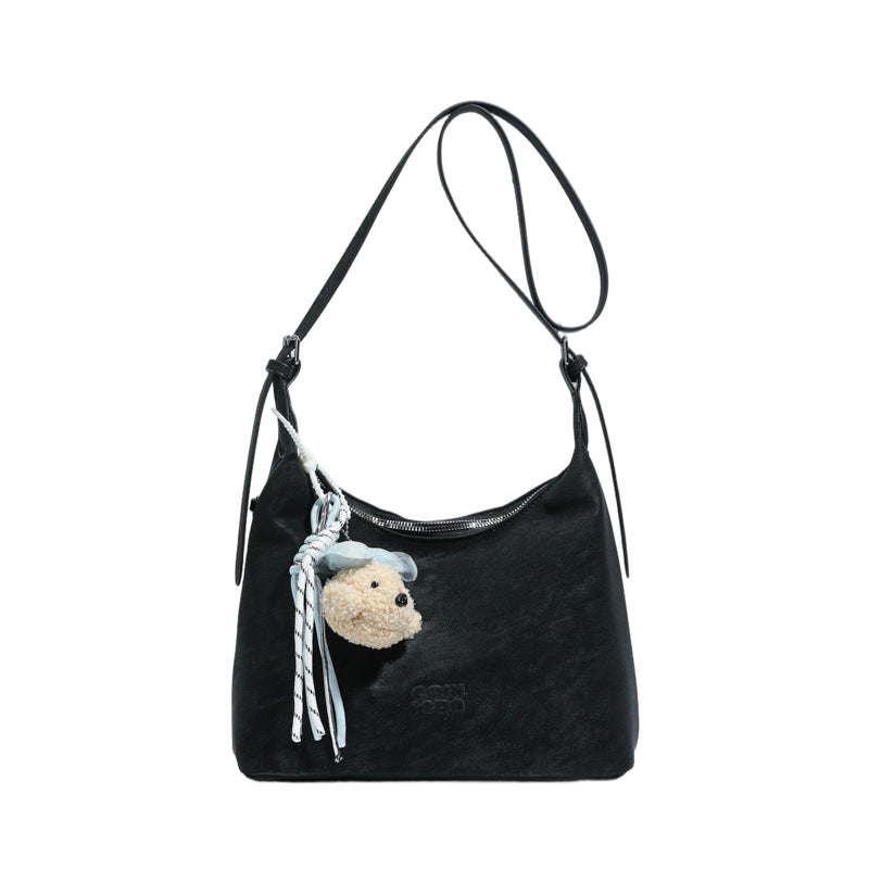 Damen Hobo Tasche mit charmantem Tieranhänger Nord Taschen
