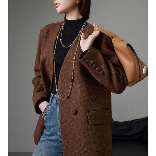 Damen Eleganter oversized Blazer Nord Taschen