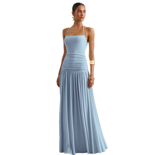 Damen Elegantes Maxikleid mit rüschiertem Oberteil und zarter Silhouette Nord Taschen