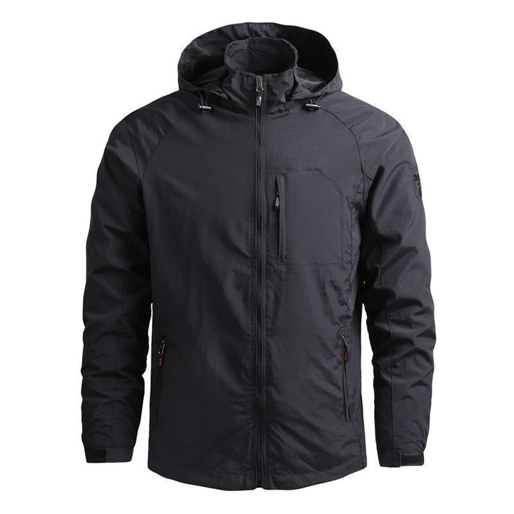 Herren  leichte wasserabweisende Softshelljacke mit Kapuze und Brusttasche Nord Taschen