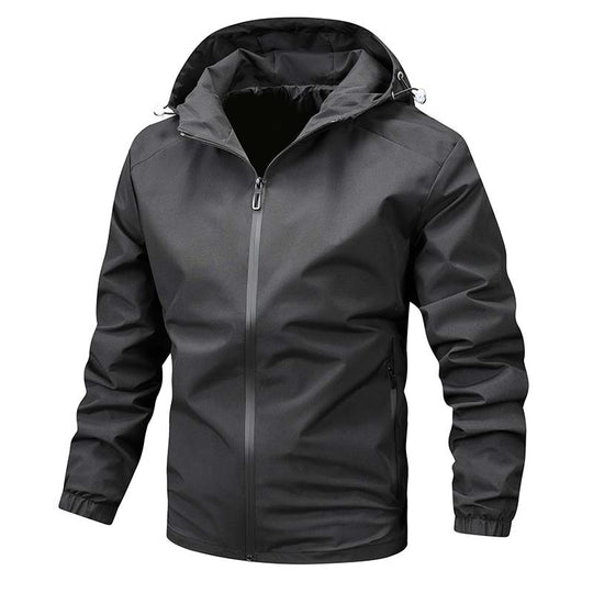 Herren Leichte Softshell‑Kapuzenjacke mit wasserabweisender Membran und versiegelten Reißverschlüssen Nord Taschen