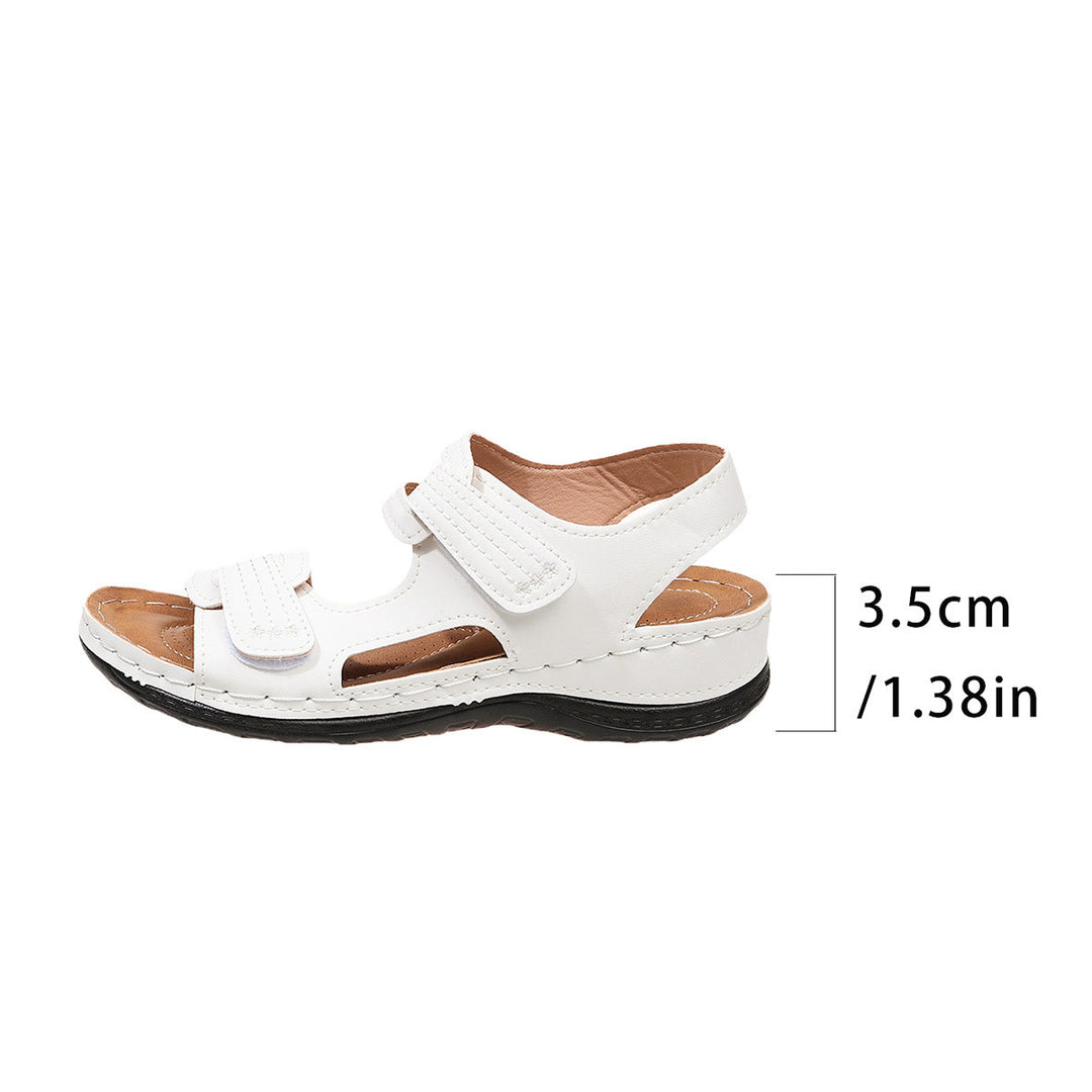 Damen bequeme Sandalen mit verstellbaren Klettverschlüssen und komfortablem Fußbett