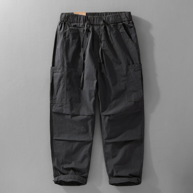 Herren Cargohose mit elastischem Bund, Kordelzug und aufgesetzten Beintaschen Nord Taschen
