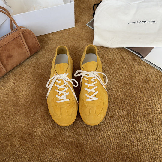Damen Sportliche Sneakers aus hochwertigem Wildleder mit atmungsaktiver Innenstruktur und elastischer Schnürung Nord Taschen