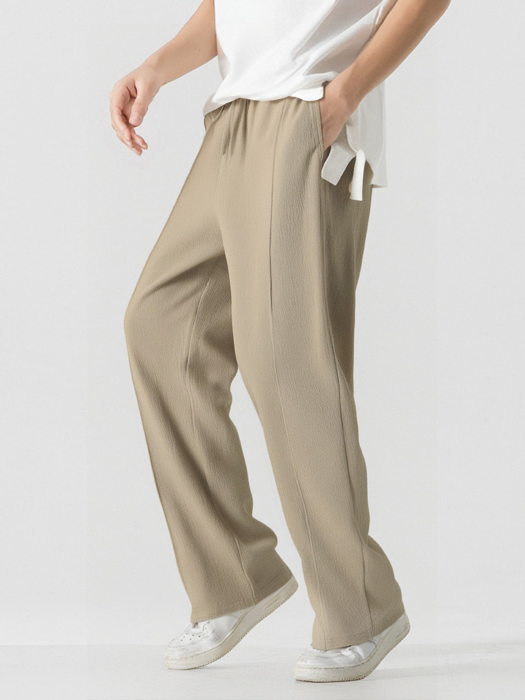 Herren Elegante, weite Freizeithose aus atmungsaktivem Gew Nord Taschene