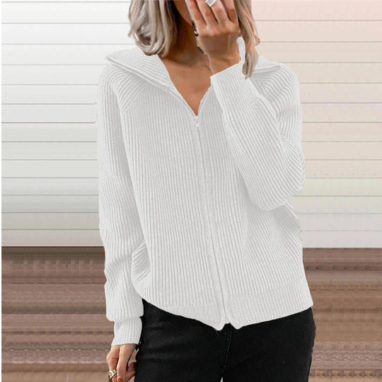 Damen Modische Strickjacke mit Kapuze Nord Taschen