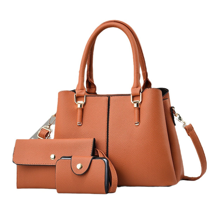 Damen elegante Handtasche mit abnehmbarem Portemonnaie Nord Taschen