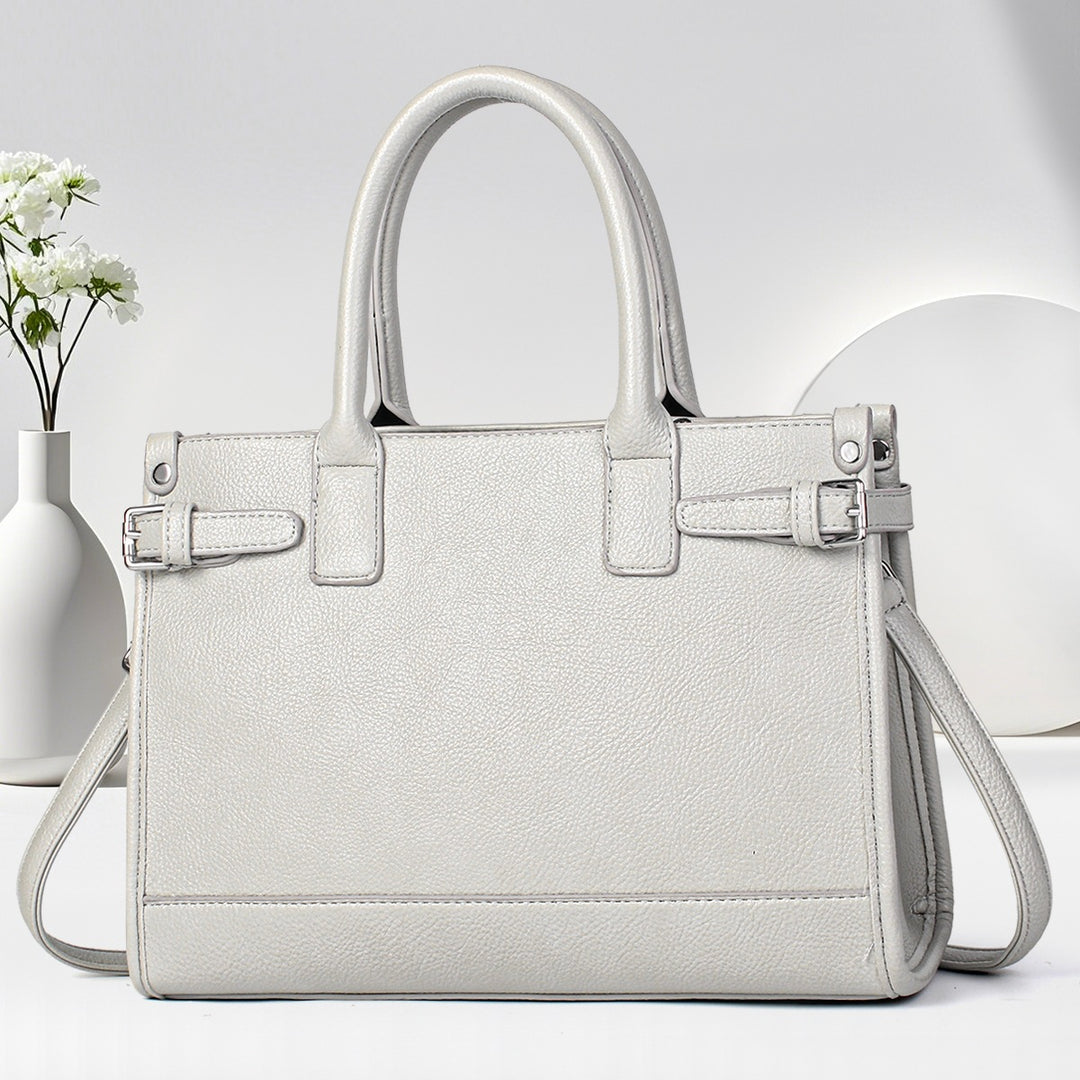 Damen Handtasche mit feiner teksturierter Oberfläche und abnehmbarem Schulterriemen Nord Taschen