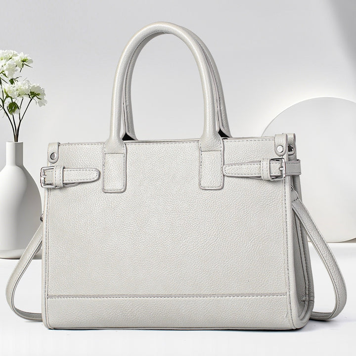 Damen Handtasche mit feiner teksturierter Oberfläche und abnehmbarem Schulterriemen Nord Taschen