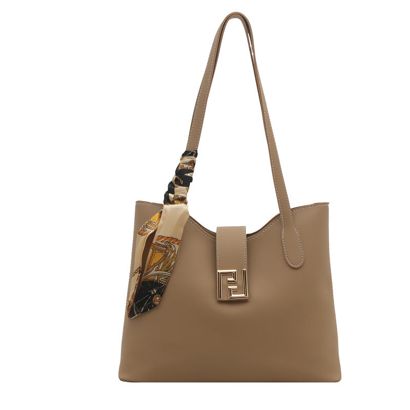 Damen Handtasche mit elegantem Knotenverschluss und modischem Halstuch Nord Taschen