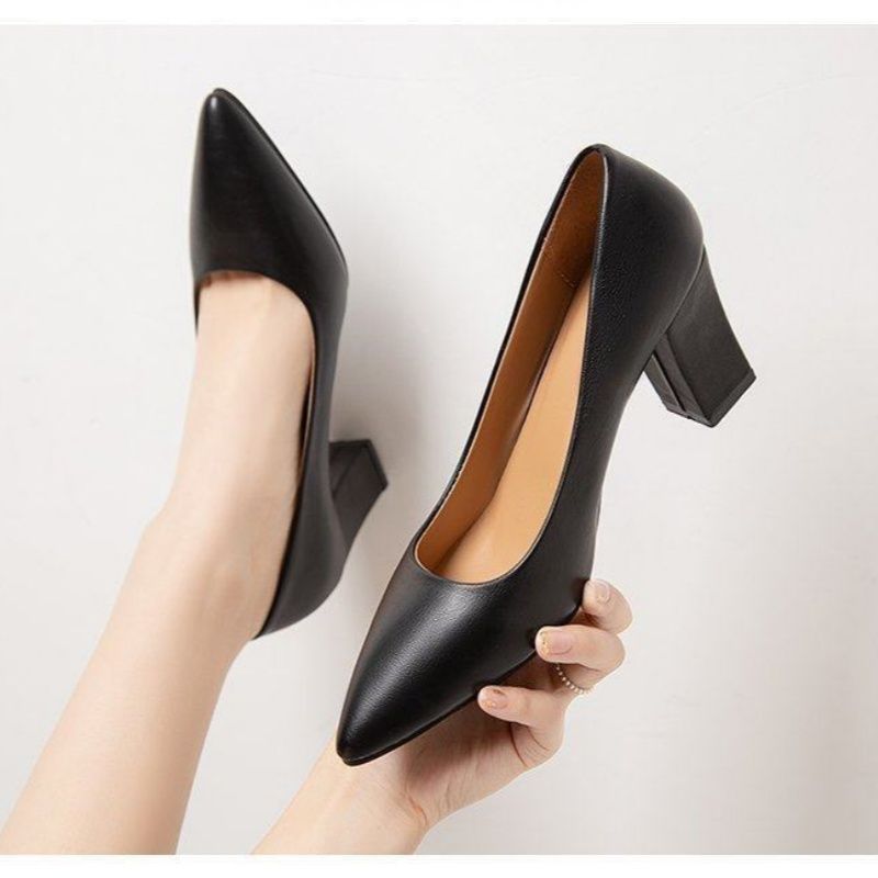 Damen klassische Blockabsatz Pumps Nord Taschen