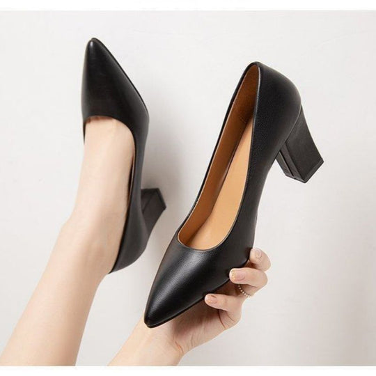 Damen klassische Blockabsatz Pumps Nord Taschen