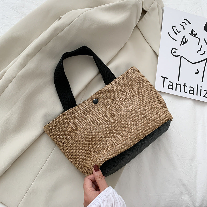 Damen Strandtasche mit geflochtenem Design und praktischen Innenfächern Nord Taschen