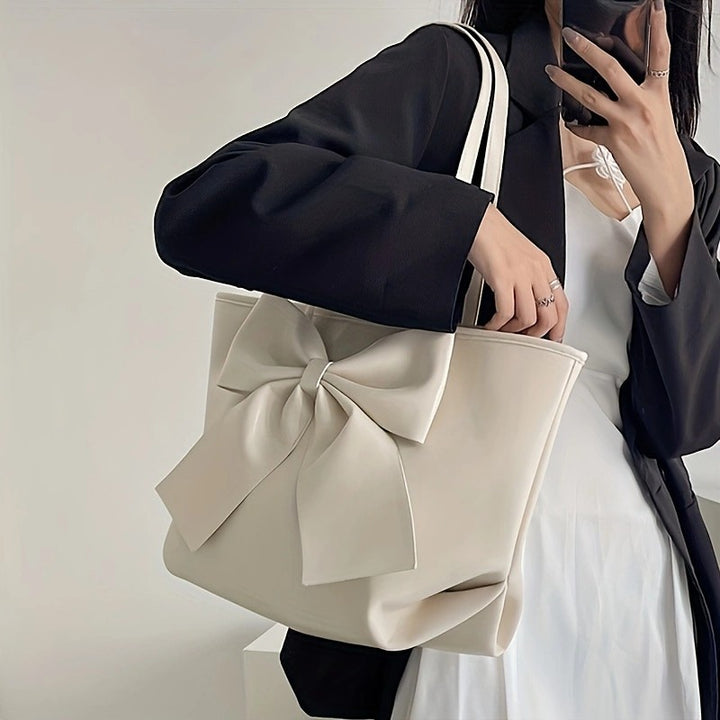 Damen Tragetasche mit stilvollem Schleifenakzent Nord Taschen