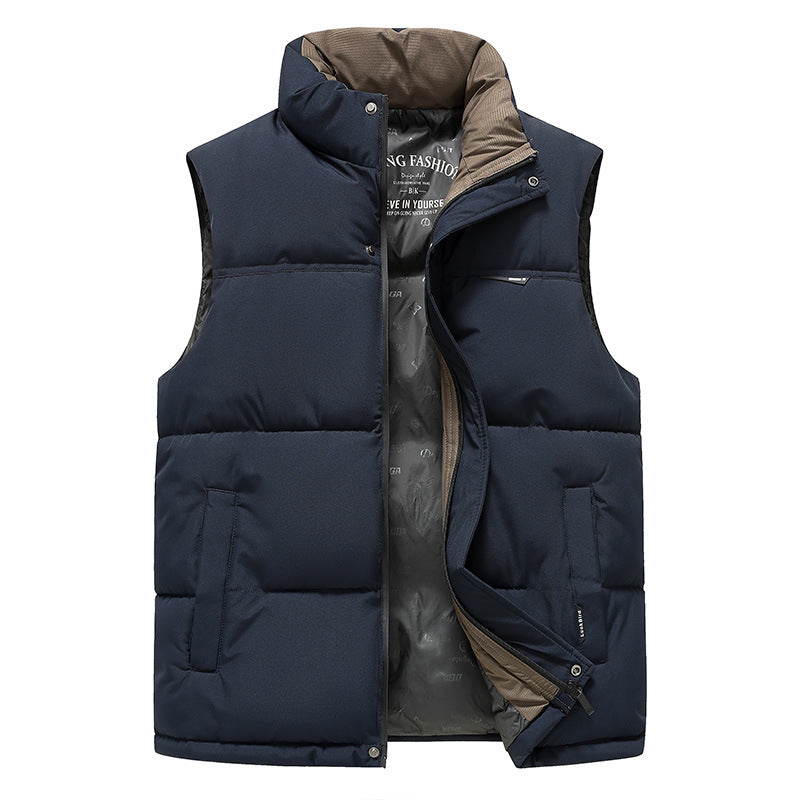 Herren Thermo-Pufferweste mit verstärktem Kragen, Zweifachverschluss & Futter mit Logo-Print Nord Taschen