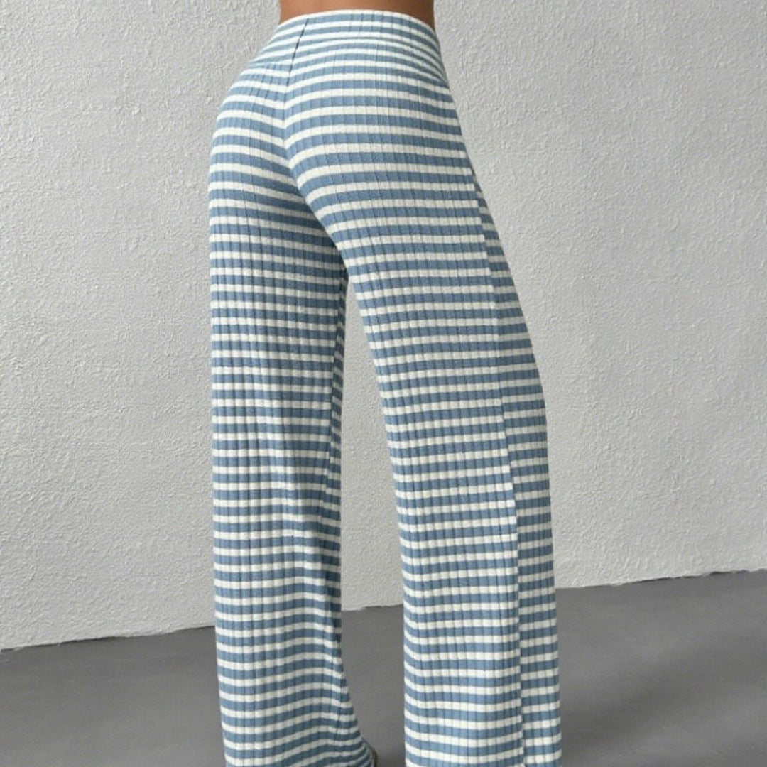 Damen weite Streifenhose