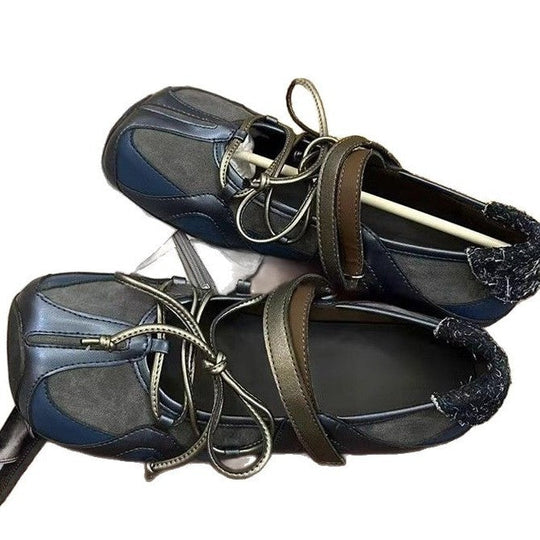 Damen modische und komfortable Ballerinas mit verstellbarem Riemchen-System Nord Taschen
