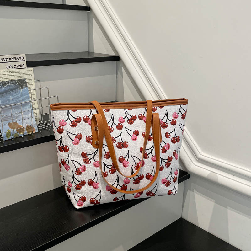 Damen Tote-Bag mit fruchtigem Kirschmotiv Nord Taschen