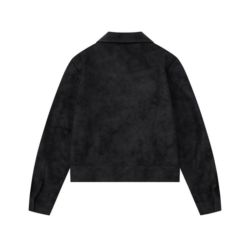 Damen Militärisch inspirierte kurze Jacke mit Reißverschluss, dekorativen Knopfleisten und Schulterklappen Nord Taschen