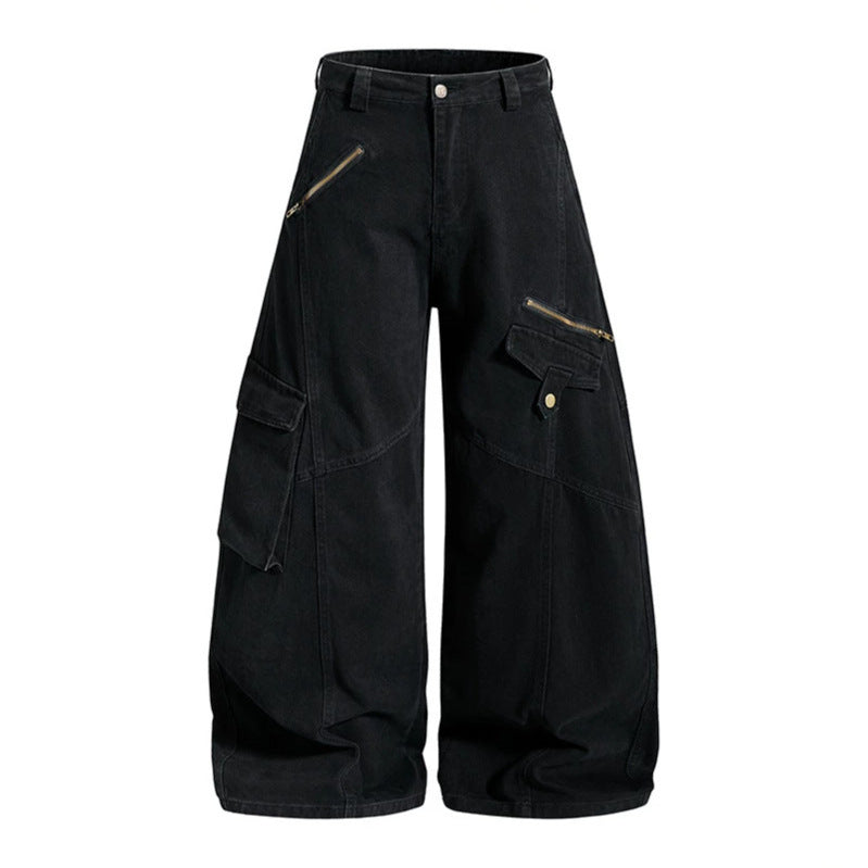 Damen Hochgeschnittene Baggy-Culotte mit Multi-Cargo-Taschen Nord Taschen