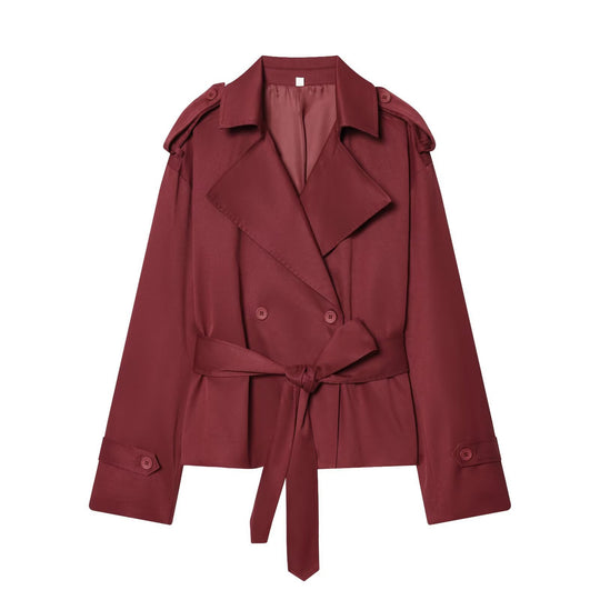 Damen Leichte wattierte Windjacke mit Stehkragen und Polka‑Dot‑Print Nord Taschen