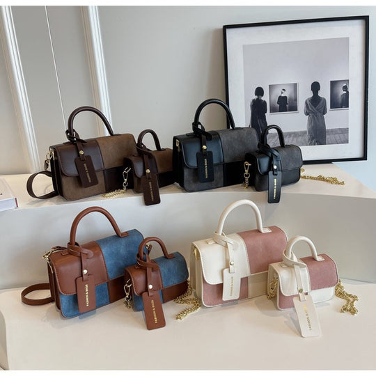 Damen elegante Umhängetasche mit strukturiertem Design und abnehmbarem Schulterriemen Nord Taschen