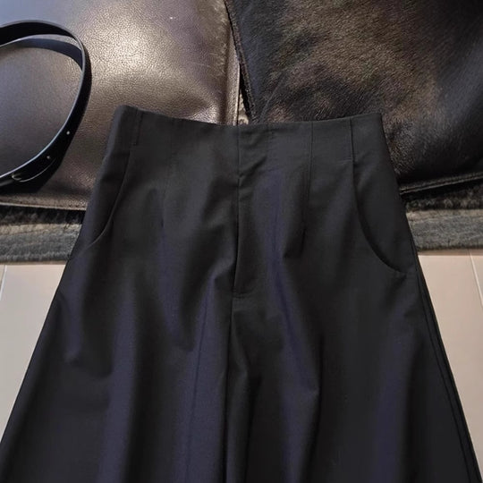 Damen Weit geschnittene schicke Hose Nord Taschen