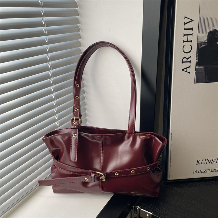 Damen elegante Handtasche mit praktischem Fächerdesign Nord Taschen