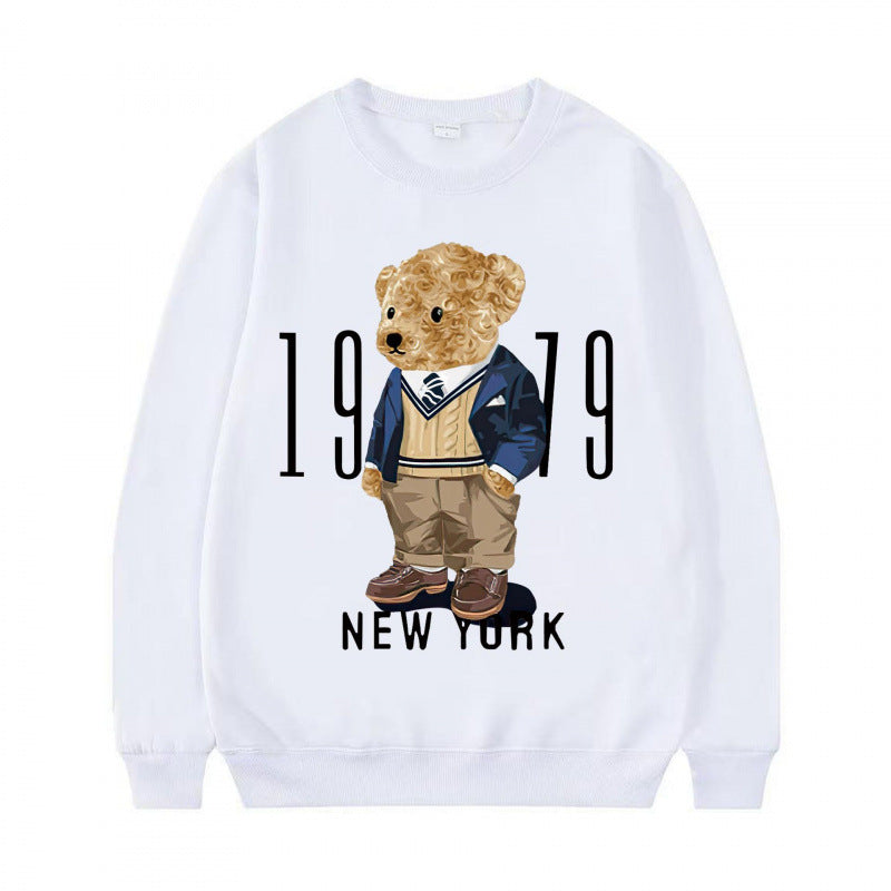 Damen Gemütlicher Sweatshirt mit Bärenmotiv Nord Taschen