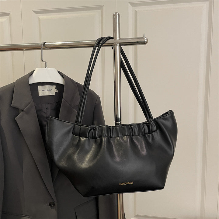 Damen elegante Handtasche mit raffiniertem Falten-Design Nord Taschen
