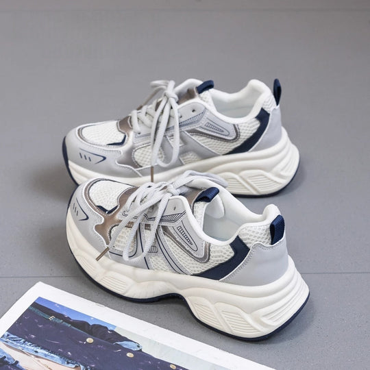 Damen Multicolor Laufschuhe mit atmungsaktiver Obermaterialstruktur und rutschfester Sohle