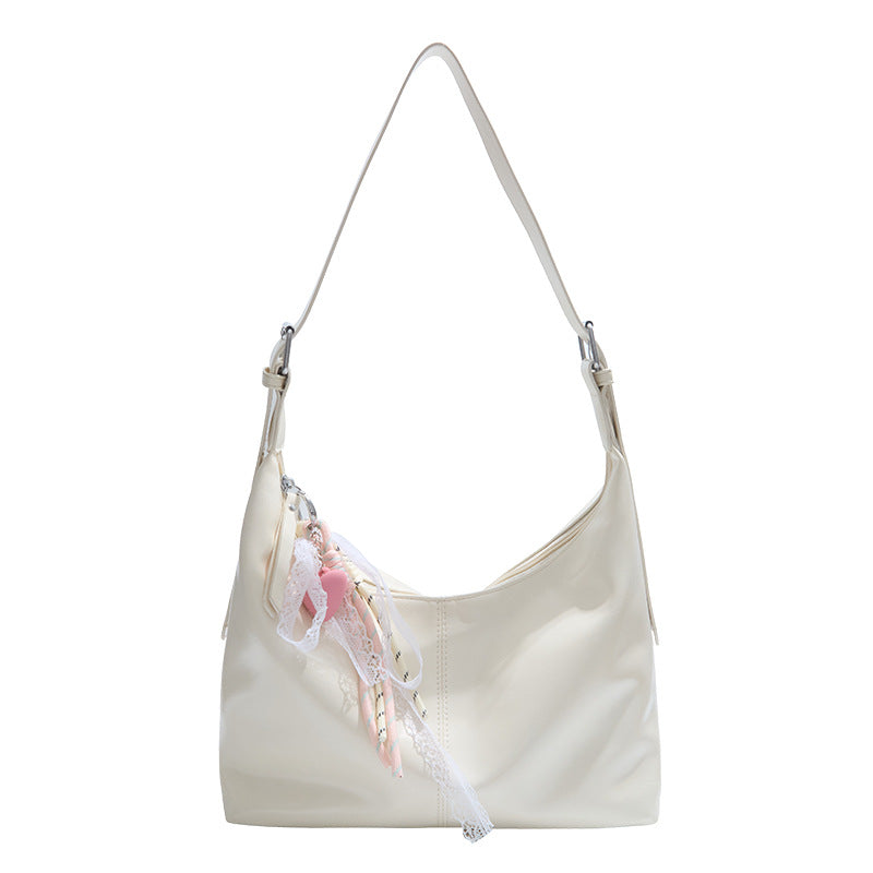 Damen Schultertasche mit verspieltem Dekor und verstellbarem Gurt Nord Taschen
