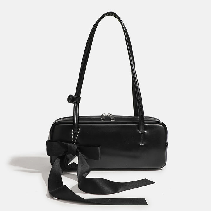 Damen Handtasche mit elegantem Schleifenakzent und praktischem Reißverschluss Nord Taschen