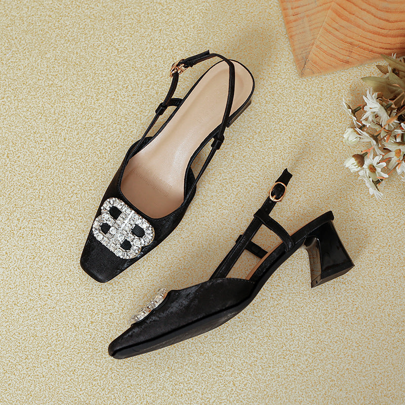 Damen Slingback-Pumps mit funkelndem Schmuck Nord Taschen