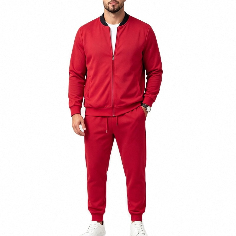 Herren Zweiteiliges Casual-Trainingsset mit Bomberjacke und tapered Jogginghose Nord Taschen
