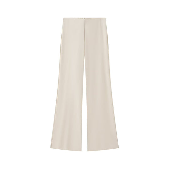 Damen Weite Satinhose mit hoher Taille und fließender Wide‑Leg‑Silhouette Nord Taschen