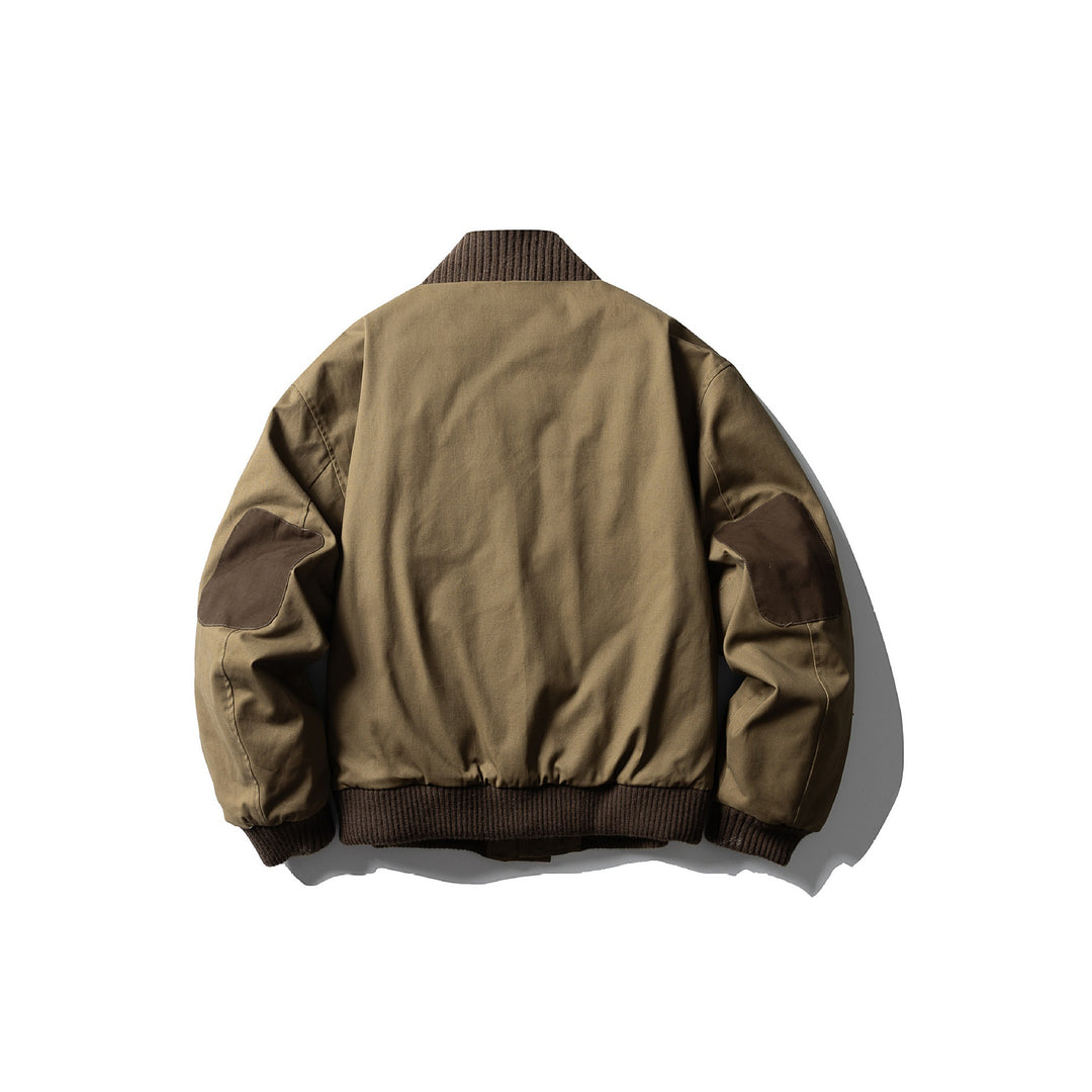 Herren Canvas-Bomberjacke mit Rippsaum und hohem Stehkragen Nord Taschen