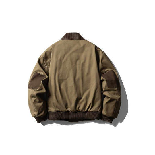 Herren Canvas-Bomberjacke mit Rippsaum und hohem Stehkragen Nord Taschen