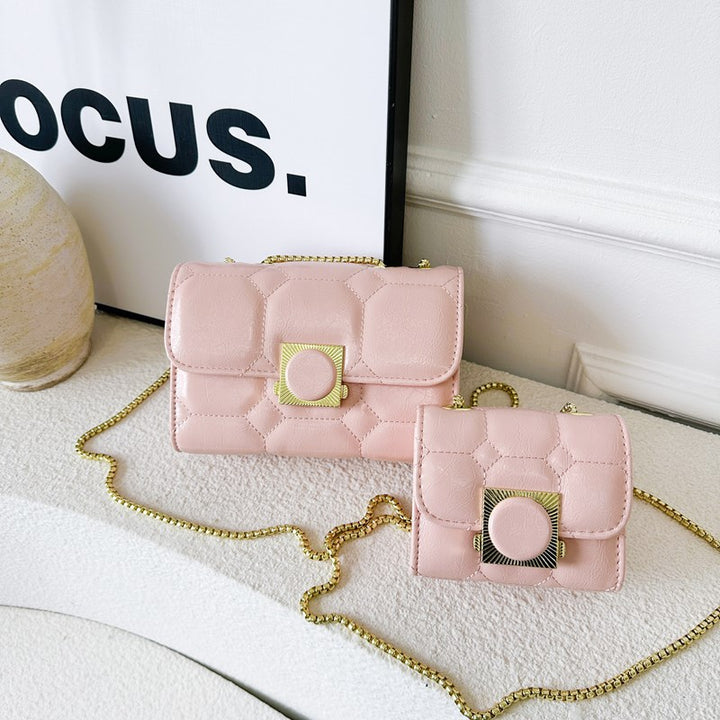 Damen elegante Handgelenktasche mit abgestimmtem Mini-Portemonnaie Nord Taschen