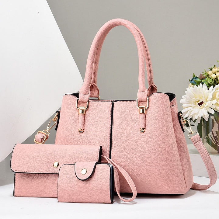 Damen elegante Handtasche mit abnehmbarem Portemonnaie Nord Taschen