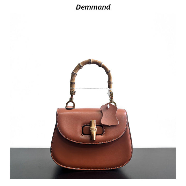 Damen Handtasche mit stilvollem Bambusgriff Nord Taschen