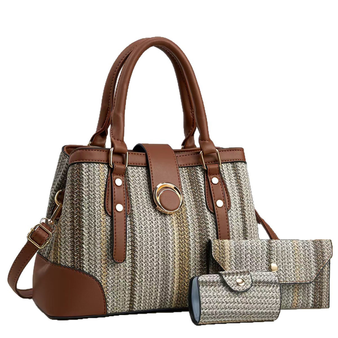 Damen stilvolle Handtasche mit abnehmbarem Geldbeutel Nord Taschen