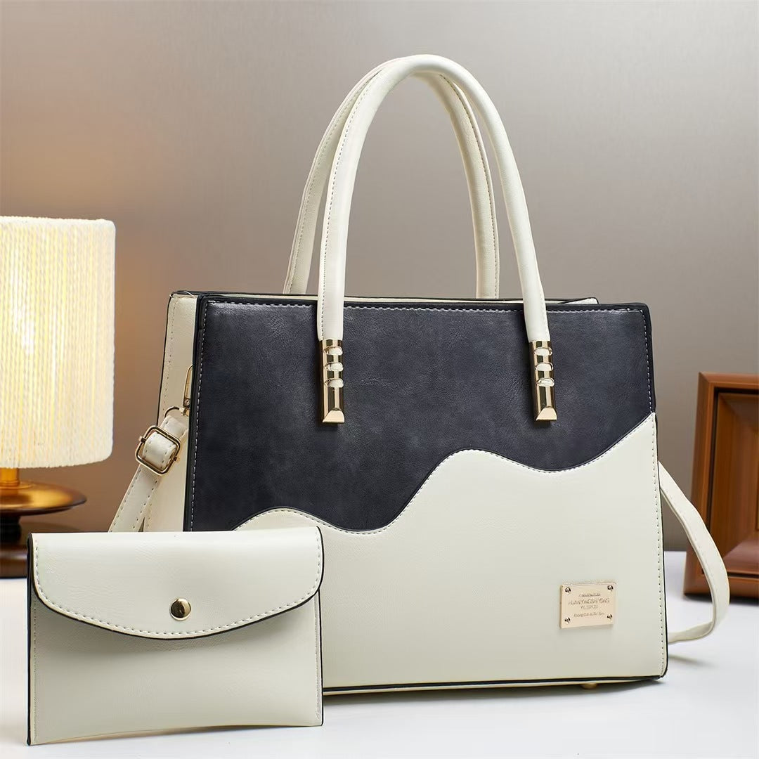 Damen elegante Handtasche mit einzigartigem Wellenmuster Nord Taschen
